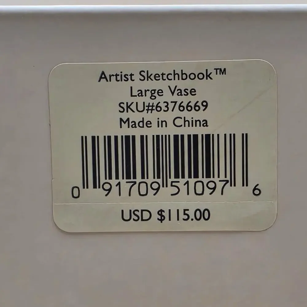 Lenox Artist Sketchbook Large Vase 11